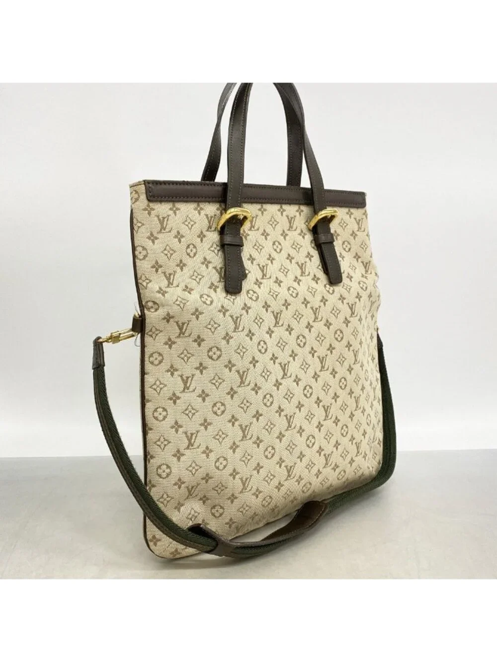 Louis Vuitton Tote Monogram Mini Francoise Khaki 2-Way